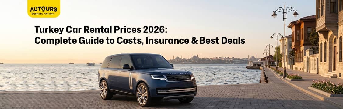 Turkey Car Rental Prices 2026 comparison showing economy, SUV, luxury, and family car rental costs from top suppliers across Turkey.